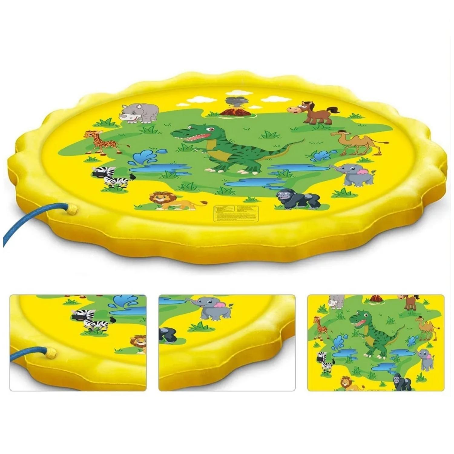 PISCINA IMPORTCLICK INF.53 ALFOMBRA INFANTIL REGADERA AGUA 150 CM AMARILLO - 6
