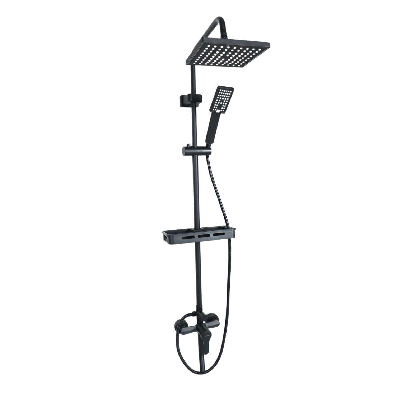 DUCHA COLUMNA IMPORTCLICK HOG.357 LLAVE MONOMANDO MODERNA CUADRADA ACERO NEGRO - 2