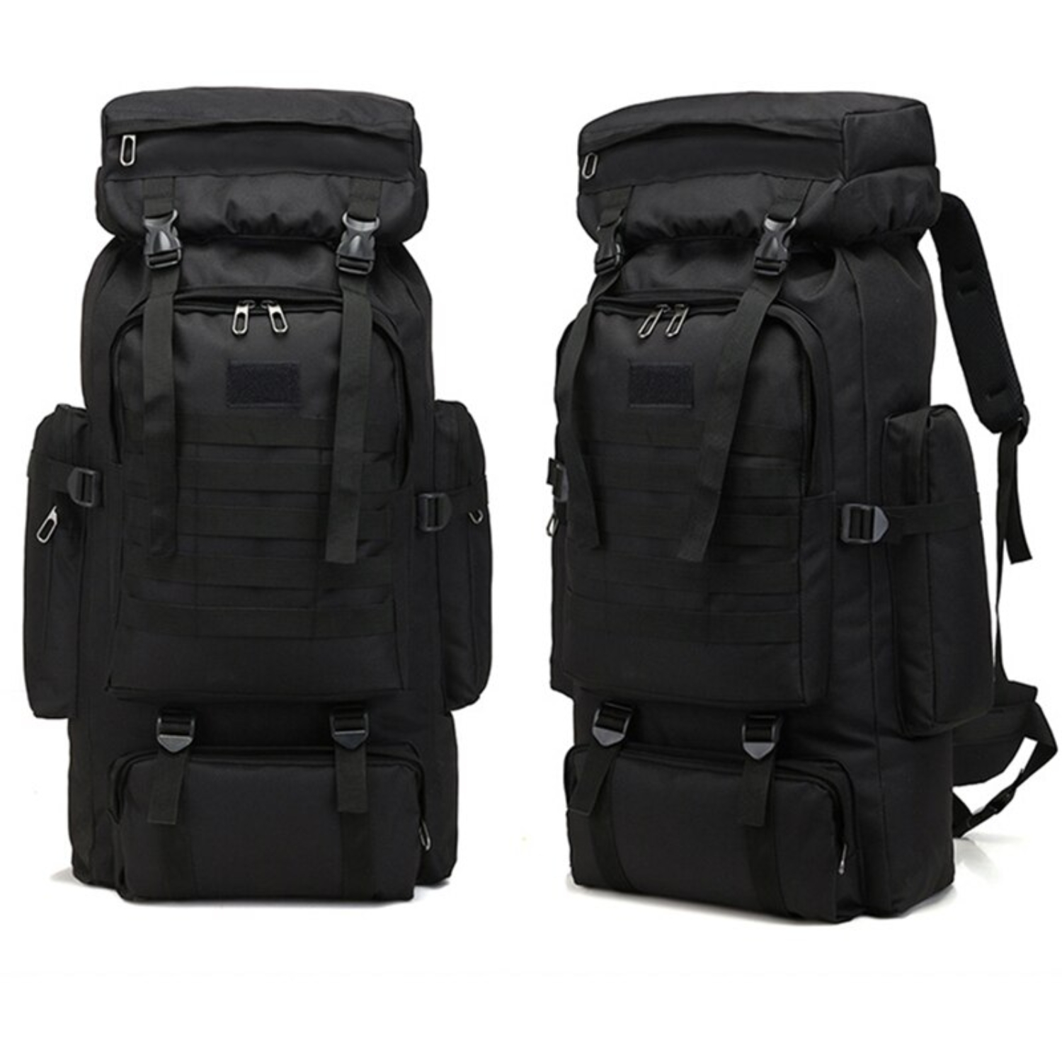 MOCHILA TÁCTICA IMPORTCLICK HOG.369 TELA NEGRO CAMPING TREKKING SENDERISMO 80 L - 3