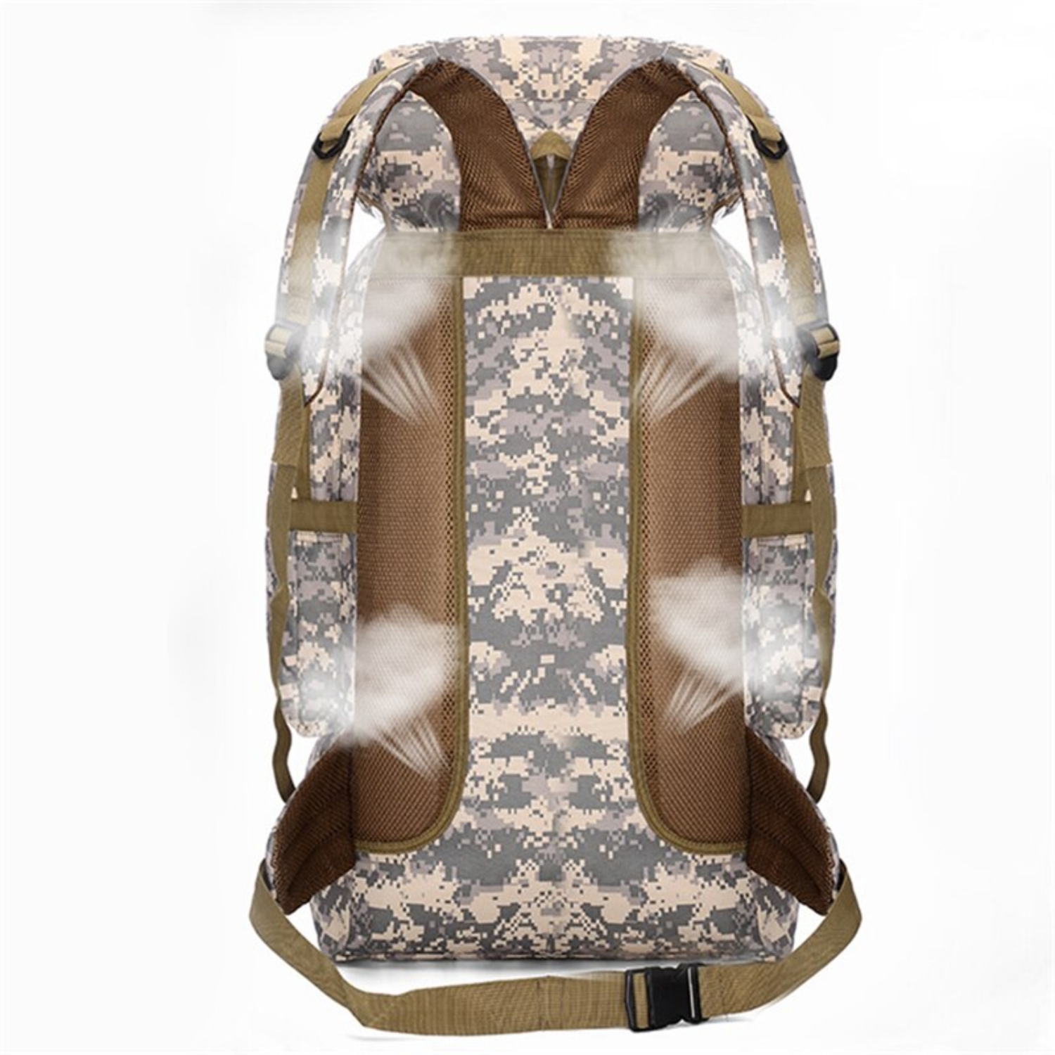 MOCHILA TÁCTICA IMPORTCLICK HOG.370 TELA GRIS CAMPING TREKKING SENDERISMO 80 L - 6