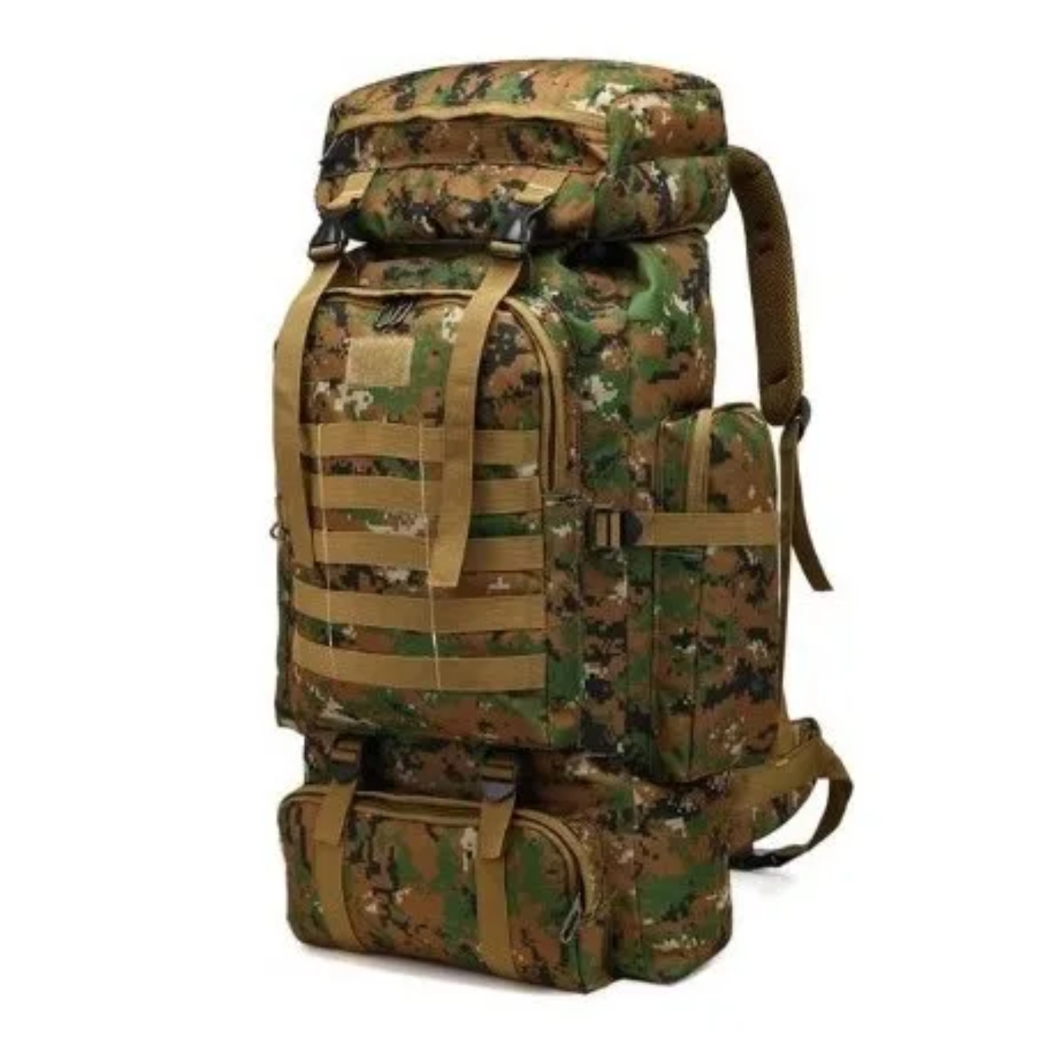 MOCHILA TÁCTICA IMPORTCLICK HOG.370 TELA GRIS CAMPING TREKKING SENDERISMO 80 L - 9