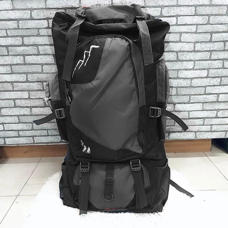 MOCHILA IMPORTCLICK HOG.375 NEGRO CAMPING OUTDOOR 90 LT - 4