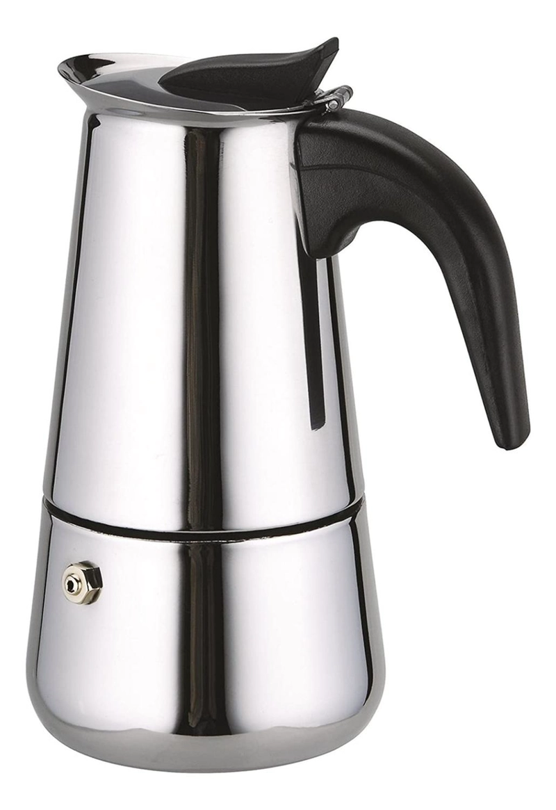 CAFETERA ITALIANA ACERO INOXIDABLE 6 TAZAS 300 ML - 1