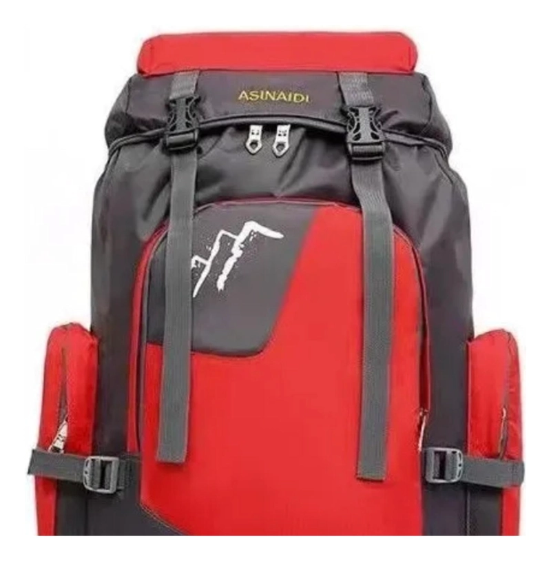 MOCHILA IMPORTCLICK HOG.374 ROJO CAMPING OUTDOOR 90 LT - 3