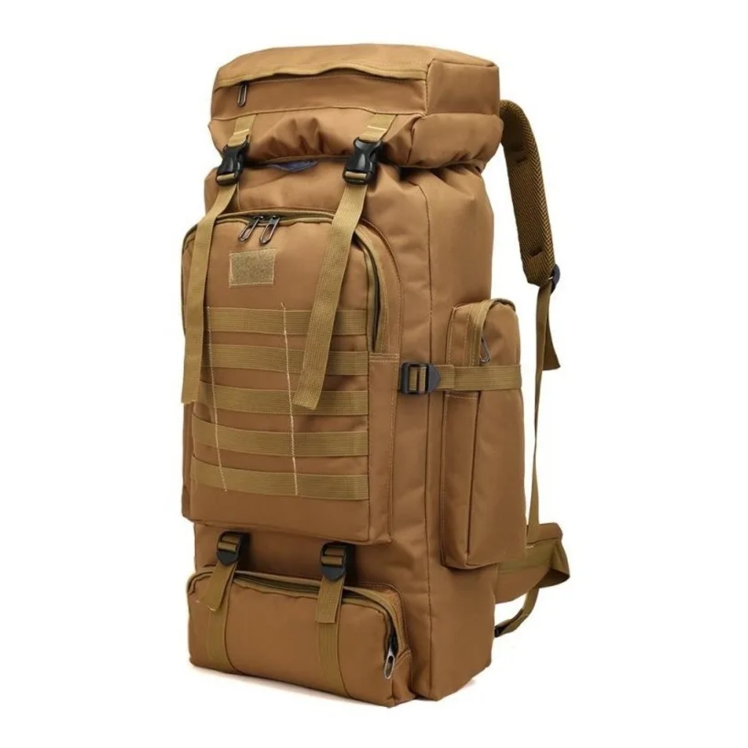 MOCHILA TÁCTICA IMPORTCLICK HOG.373 TELA CAMPING TREKKING SENDERISMO 80 L COYOTE - 1