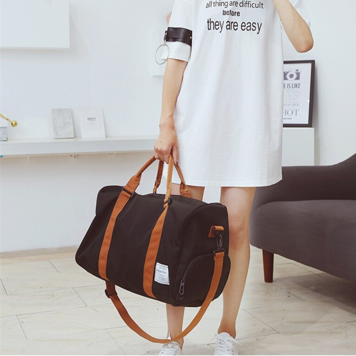 BOLSO VIAJE DEPORTE GIMNASIA 35 LT NEGRO - 3