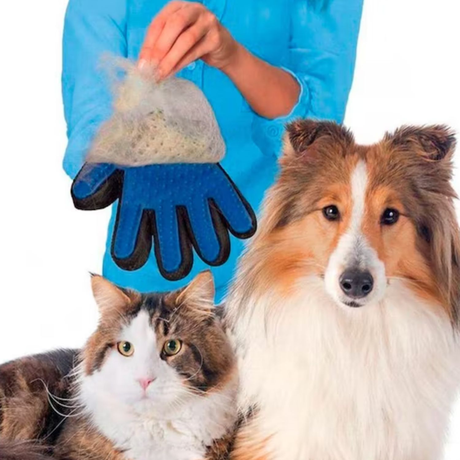 GUANTE QUITA PELOS PELUSAS MASCOTAS PERRO GATO - 4