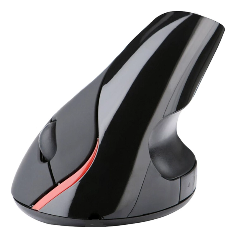 MOUSE INALÁMBRICO IMPORTCLICK VERTICAL ERGONÓMICO RECARGABLE USB NEGRO TEC.171 - 1