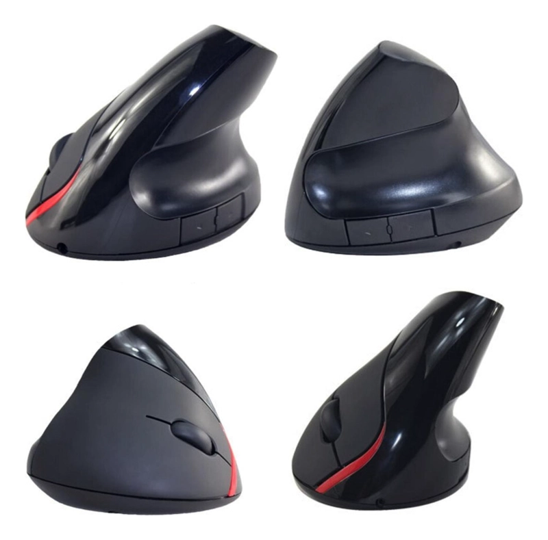MOUSE INALÁMBRICO IMPORTCLICK VERTICAL ERGONÓMICO RECARGABLE USB NEGRO TEC.171 - 3