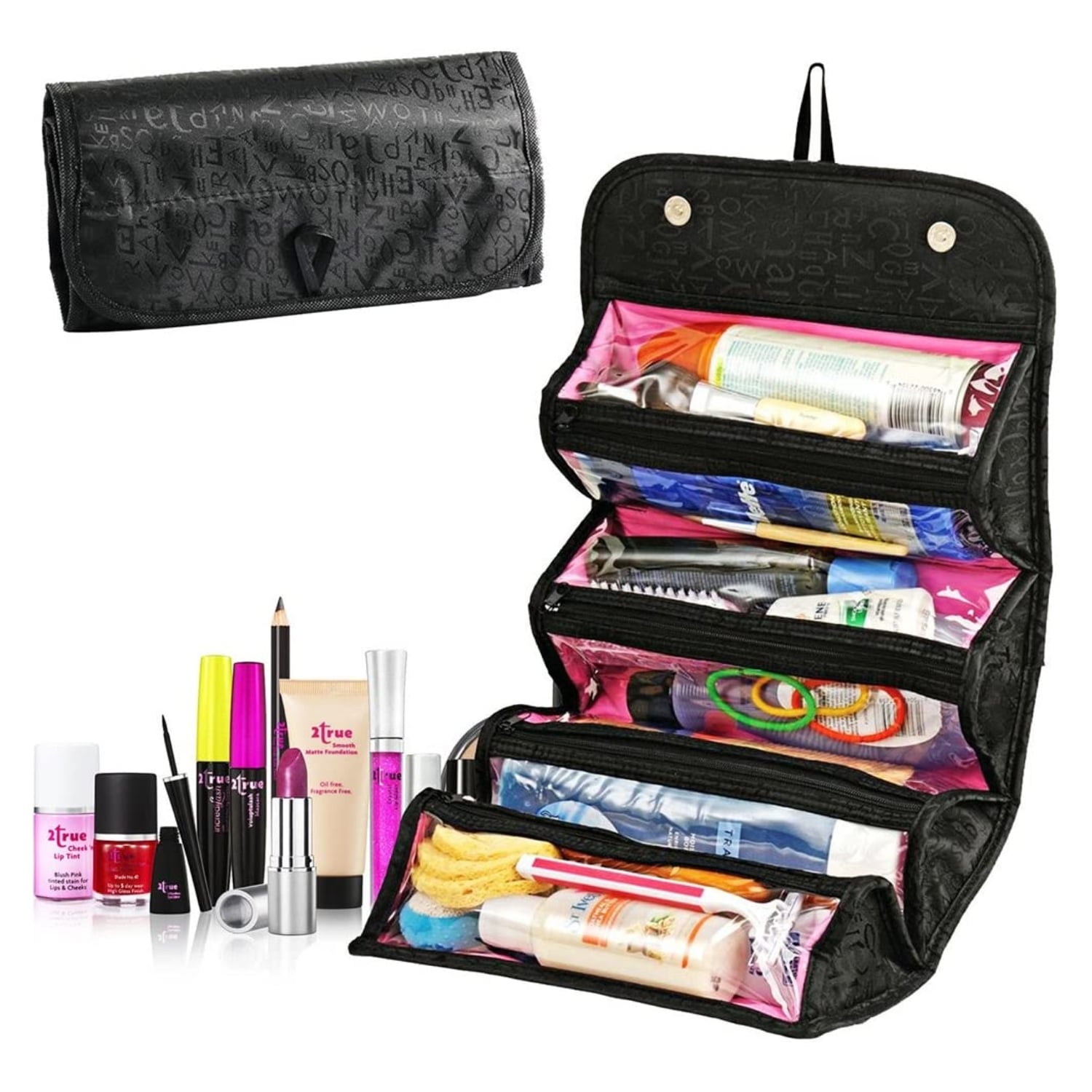 ORGANIZADOR MAQUILLAJE BOLSOS VIAJE MULTIUSO 26X13 CM - 3