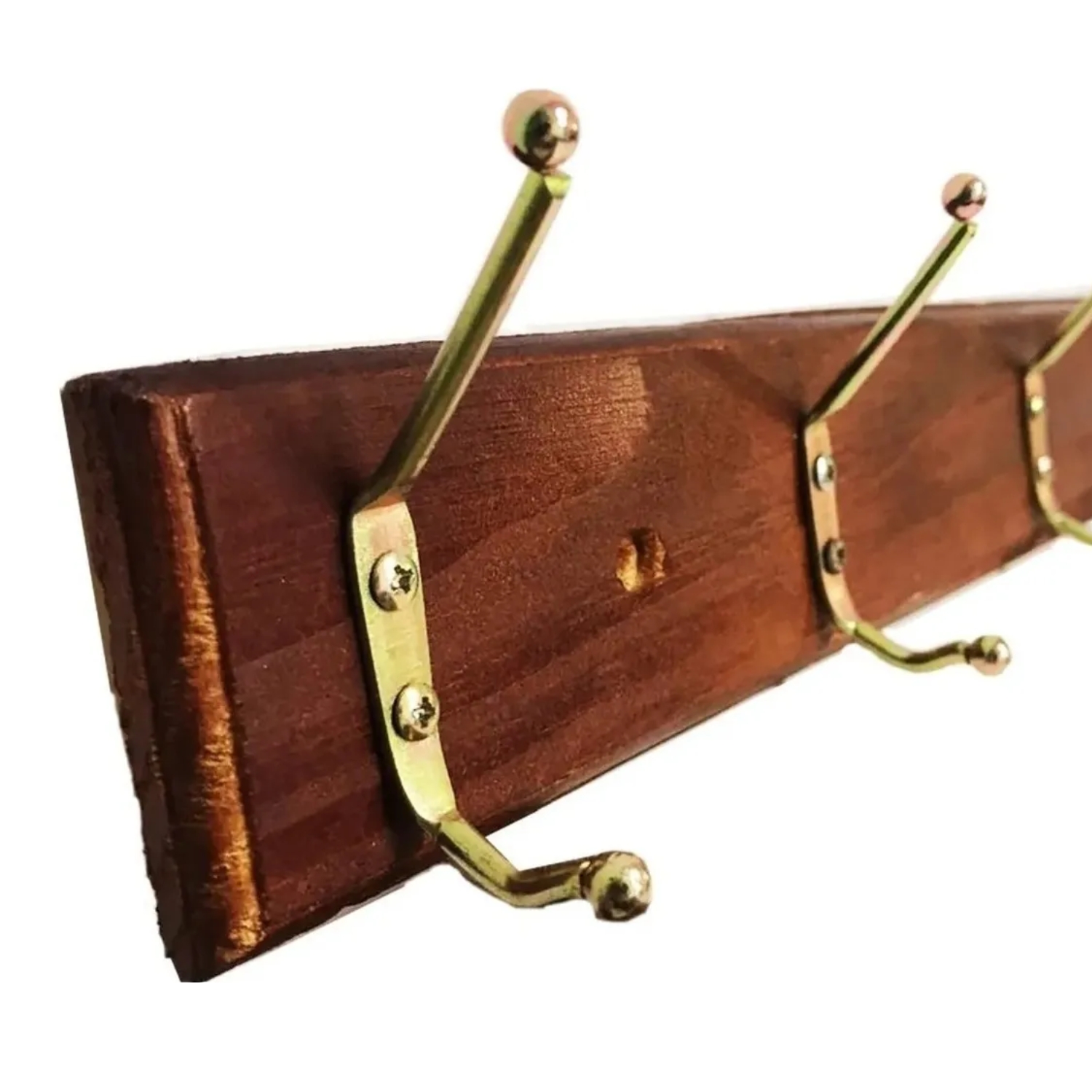 PERCHERO IMPORTCLICK HOG.394 3 GANCHOS METÁLICOS 30X7 CM MADERA - 4