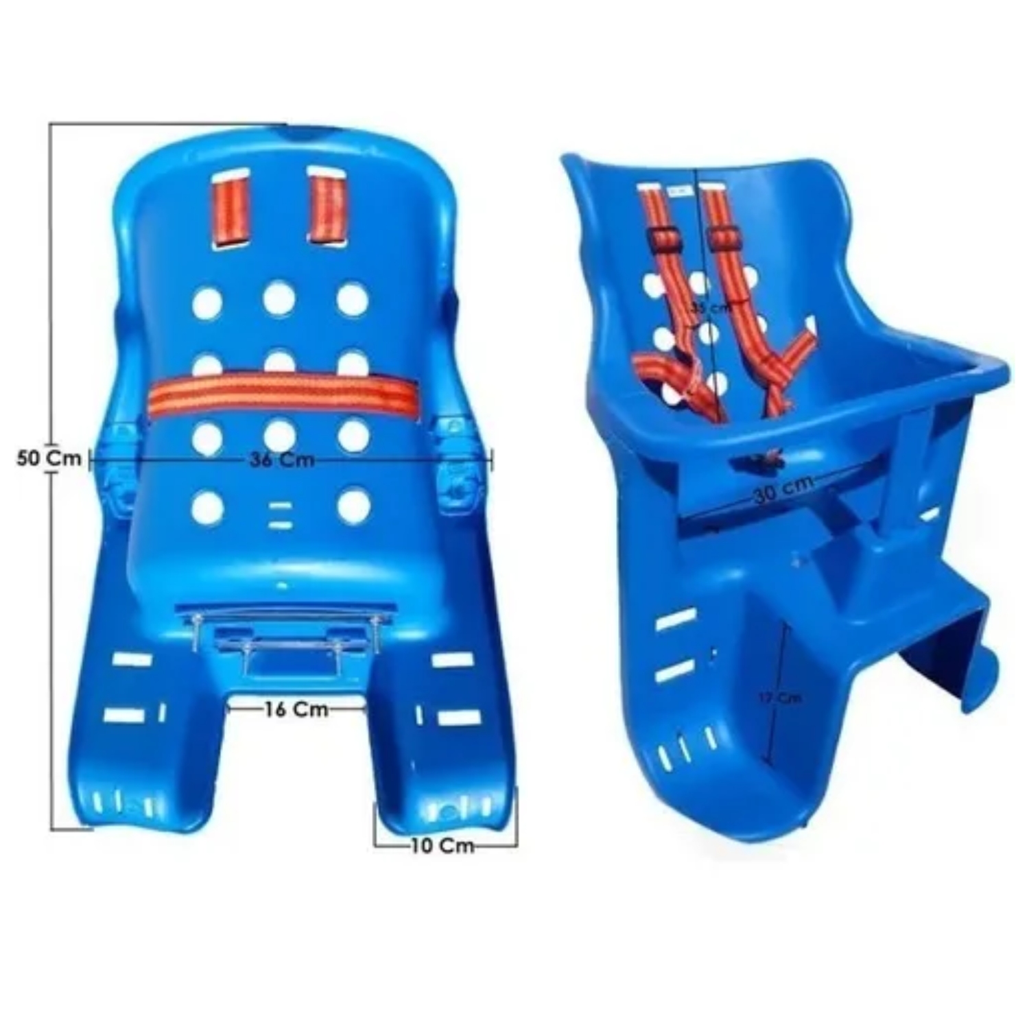 SILLA PORTA BEBE IMPORTCLICK BICICLETA ASIENTO NIÑO AZUL - 5