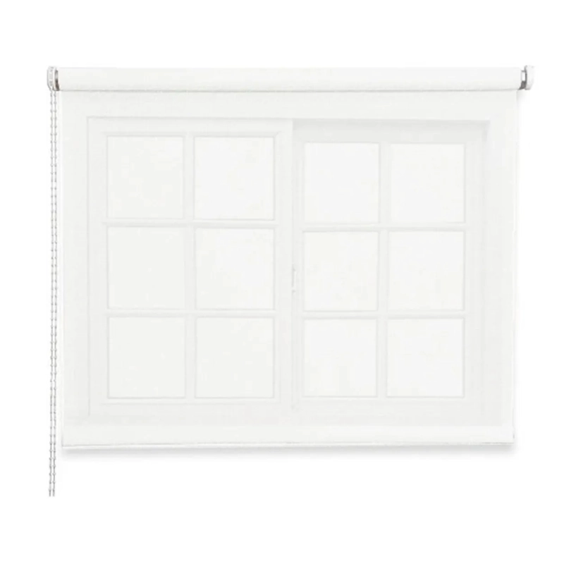 CORTINA ROLLER RUSTICA DELUXE 80X160 CM BLANCO - 1