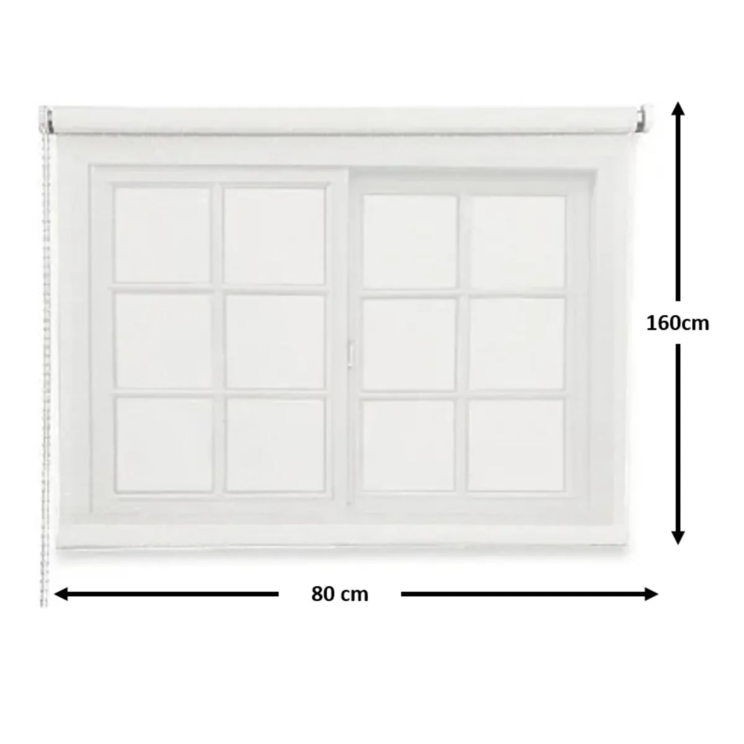 CORTINA ROLLER RUSTICA DELUXE 80X160 CM BLANCO - 3