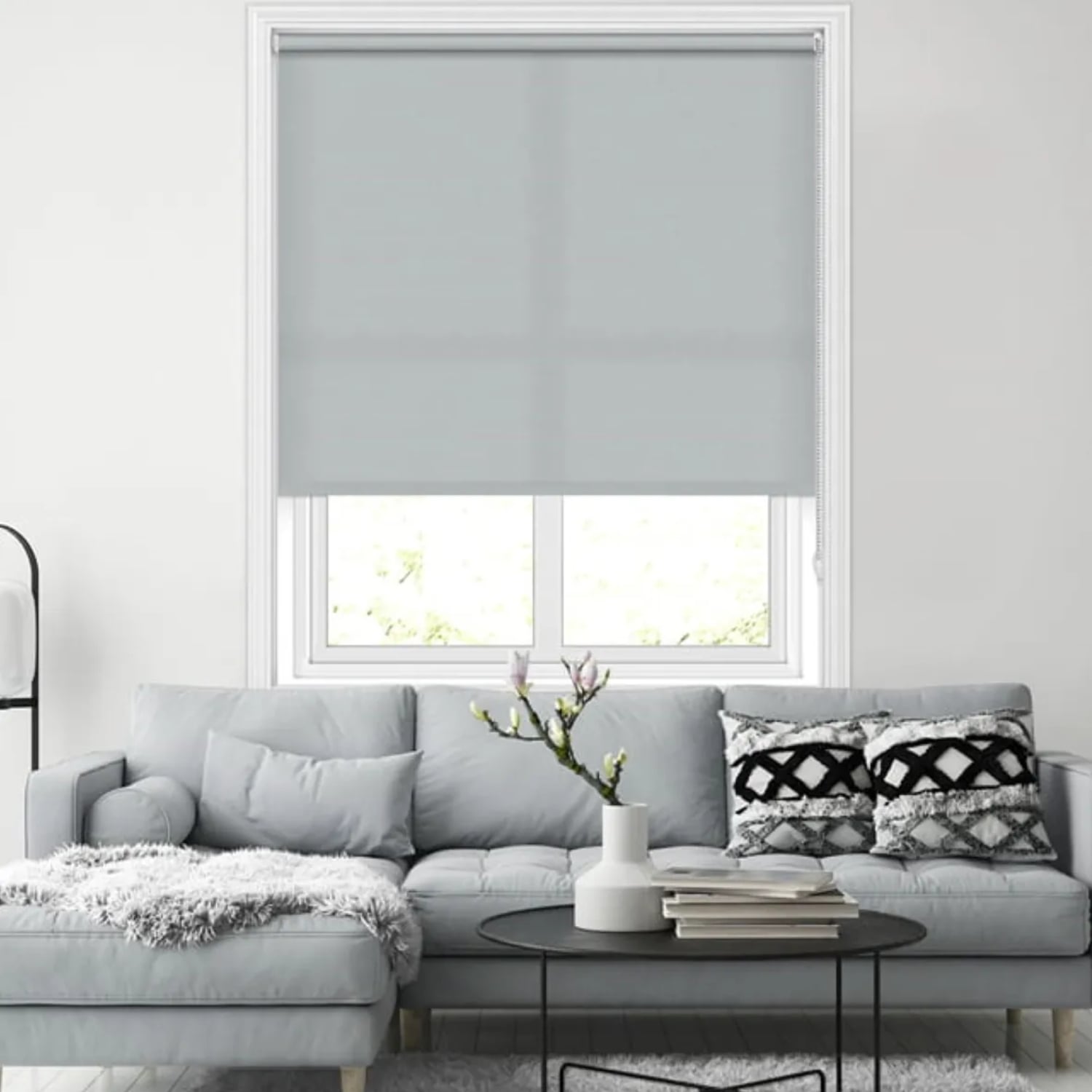 CORTINA ROLLER RUSTICA DELUXE 80X160 CM BLANCO - 4