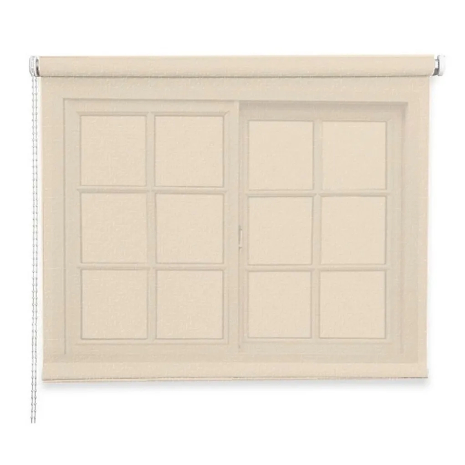 CORTINA ROLLER RUSTICA DELUXE 80X160 CM BEIGE - 1