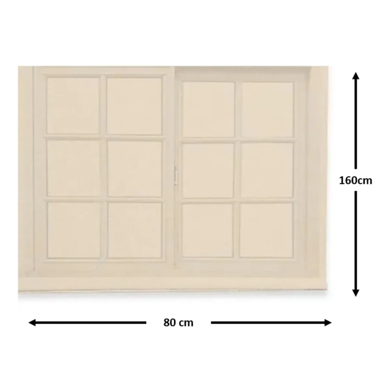 CORTINA ROLLER RUSTICA DELUXE 80X160 CM BEIGE - 2
