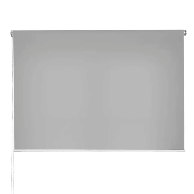CORTINA ROLLER RUSTICA DELUXE 80X160 CM GRIS - 1