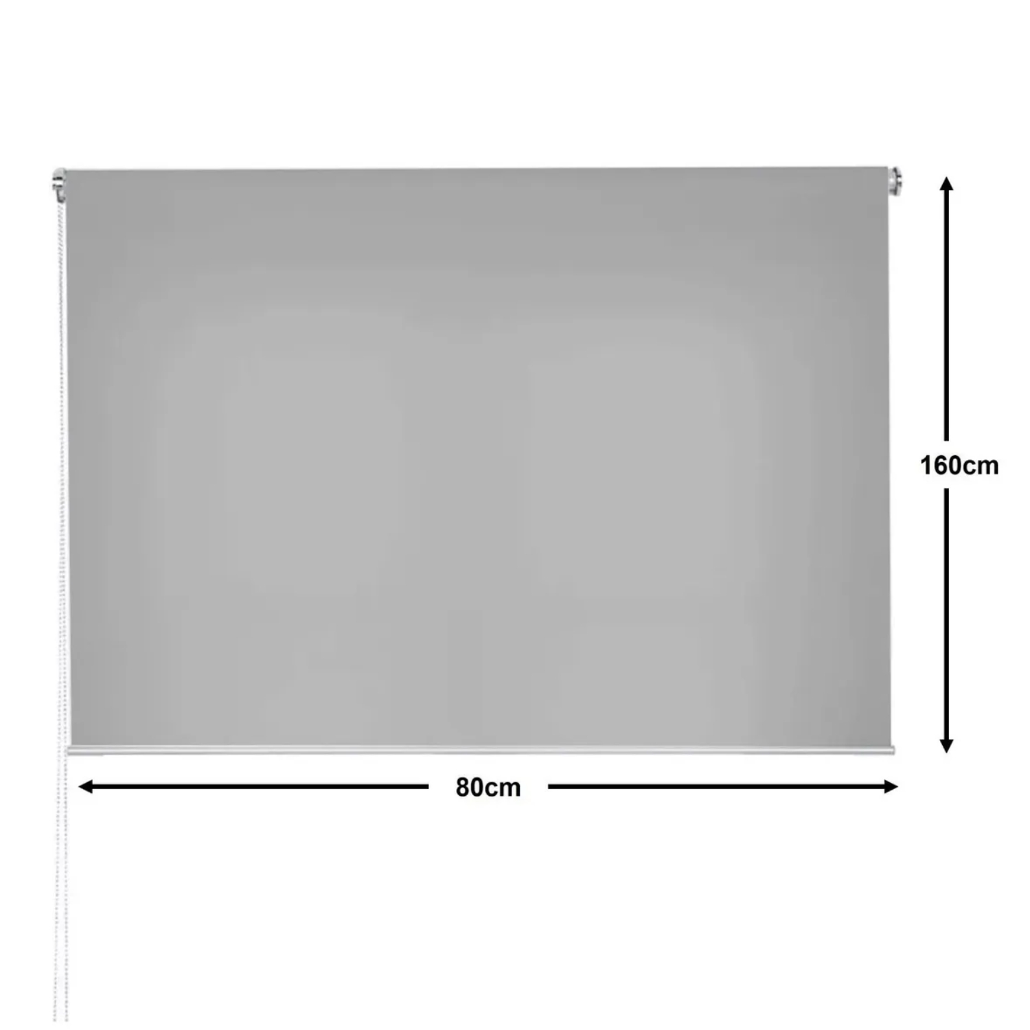 CORTINA ROLLER RUSTICA DELUXE 80X160 CM GRIS - 4