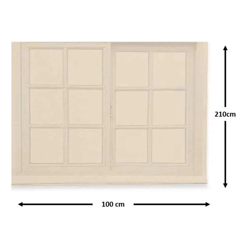 CORTINA ROLLER RUSTICA DELUXE 100X200 CM BEIGE - 2