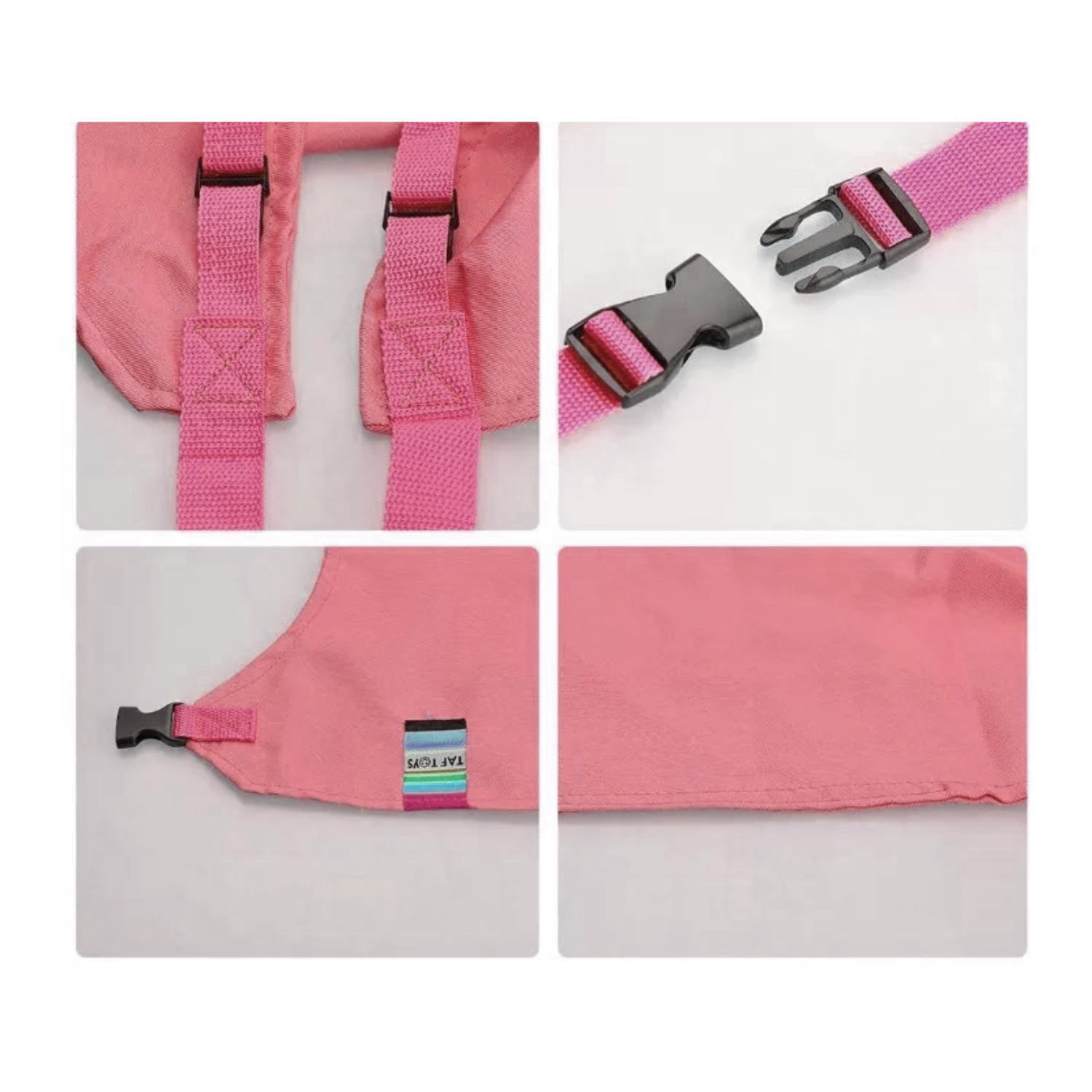 SUJETADOR IMPORTCLICK INF.77 ARNÉS INFANTIL BEBÉ SILLA PORTÁTIL ROSADO PALO ROSA - 3