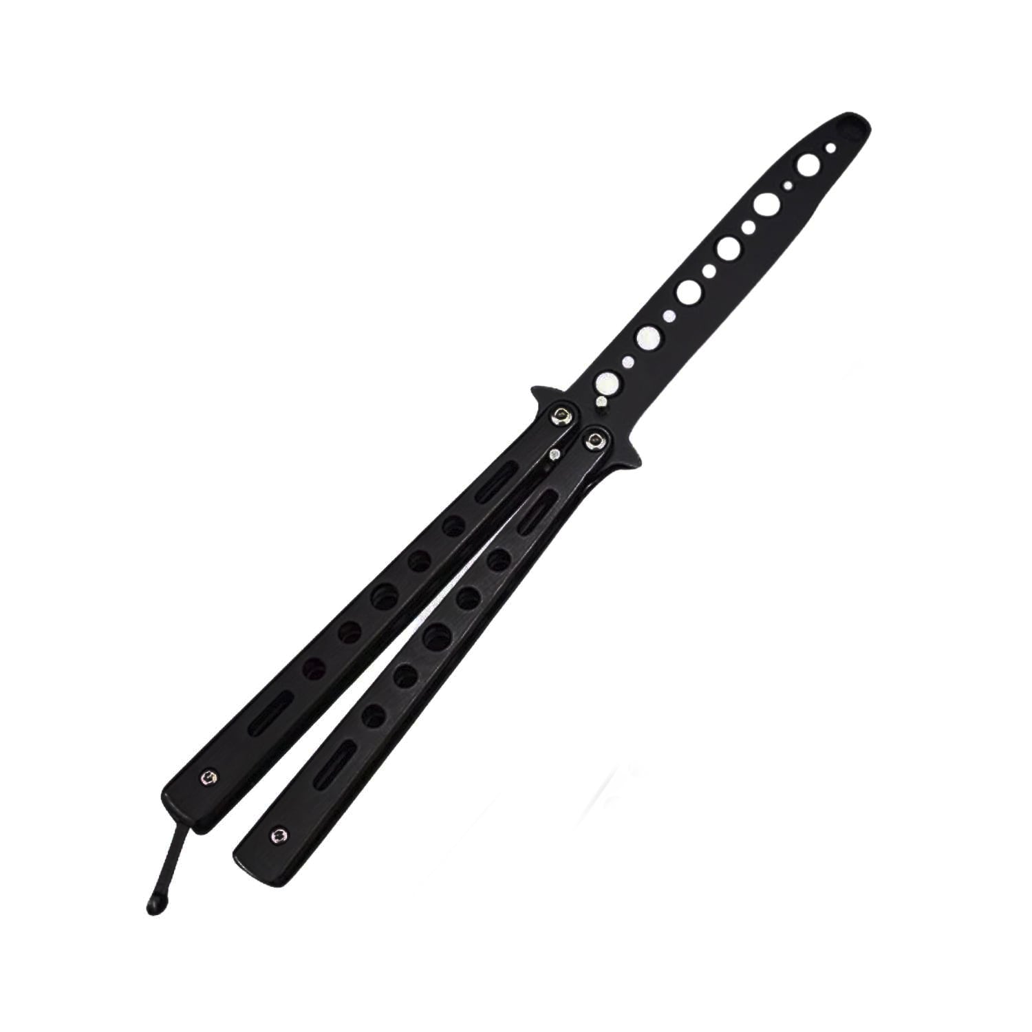 NAVAJA IMPORTCLICK MARIPOSA ENTRENAMIENTO TÁCTICO SIN FILO ACERO INOXIDABLE - 1