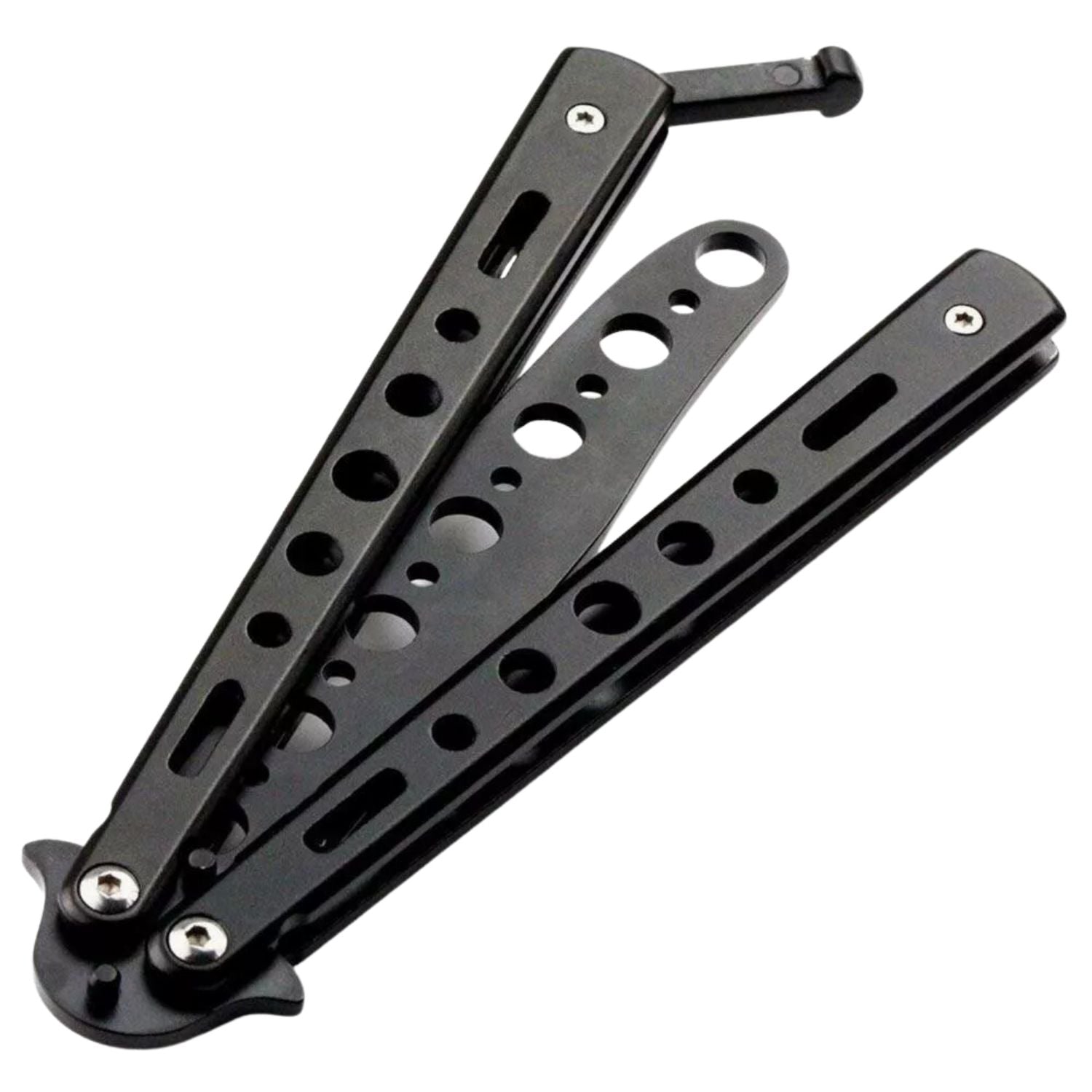 NAVAJA IMPORTCLICK MARIPOSA ENTRENAMIENTO TÁCTICO SIN FILO ACERO INOXIDABLE - 3