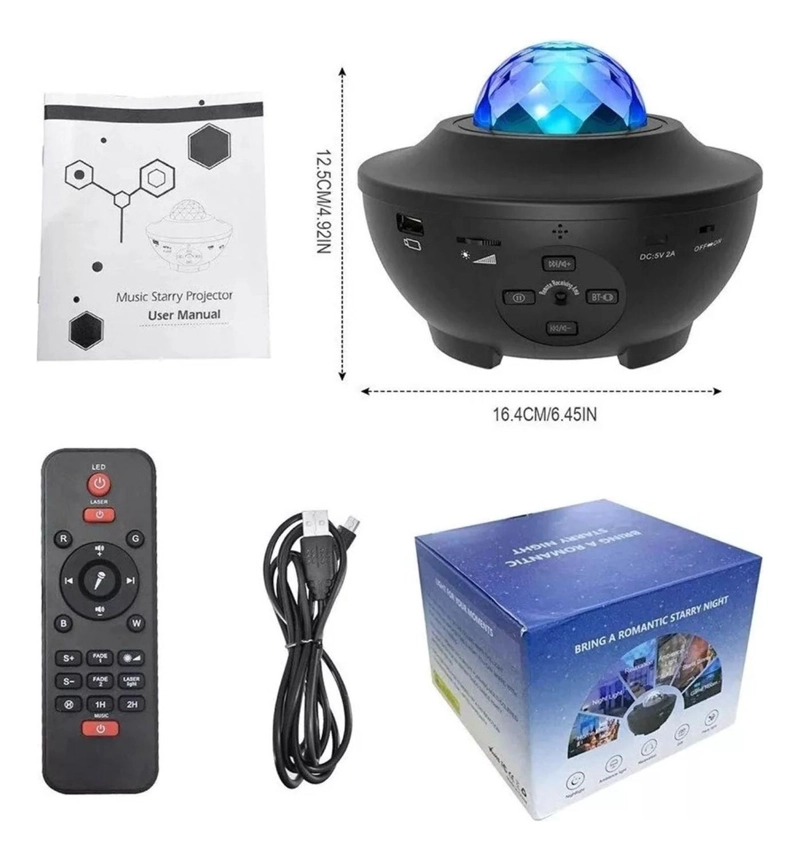 PROYECTOR IMPORTCLICK GALAXIA ESTRELLAS LED SONIDO BLUETOOTH - 3