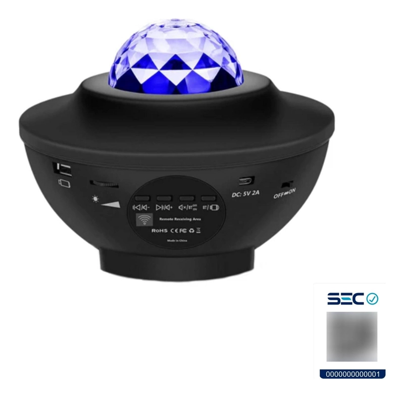 PROYECTOR IMPORTCLICK GALAXIA ESTRELLAS LED SONIDO BLUETOOTH - 8