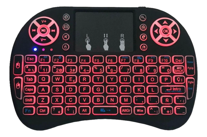 MINI TECLADO IMPORTCLICK 2 X 15 CM INALÁMBRICO TOUCHPAD SMART TV RETROILUMINADO - 2