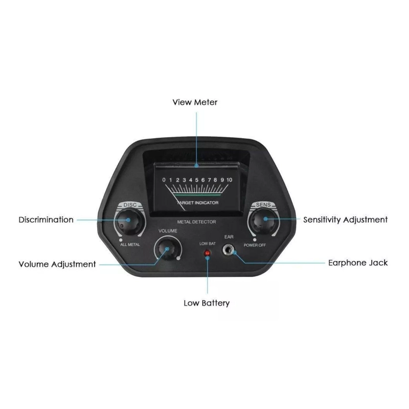 DETECTOR METALES IMPORTCLICK HOG.443 SENSITIVO SUBTERRÁNEO PANTALLA LCD - 5