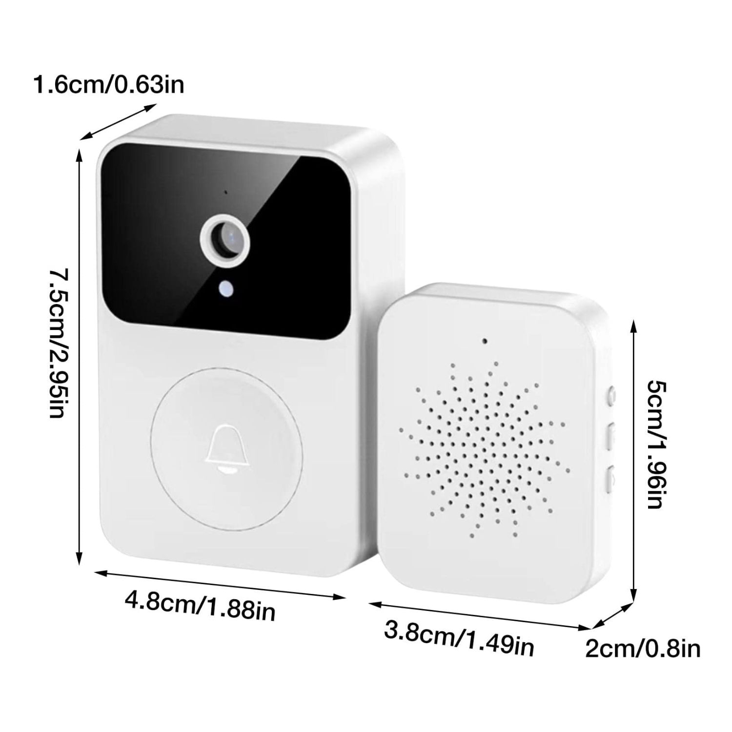 TIMBRE IMPORTCLICK INALÁMBRICO USB CÁMARA WIFI EXTERIOR PUERTA MICRÓFONO HOG.453 - 4