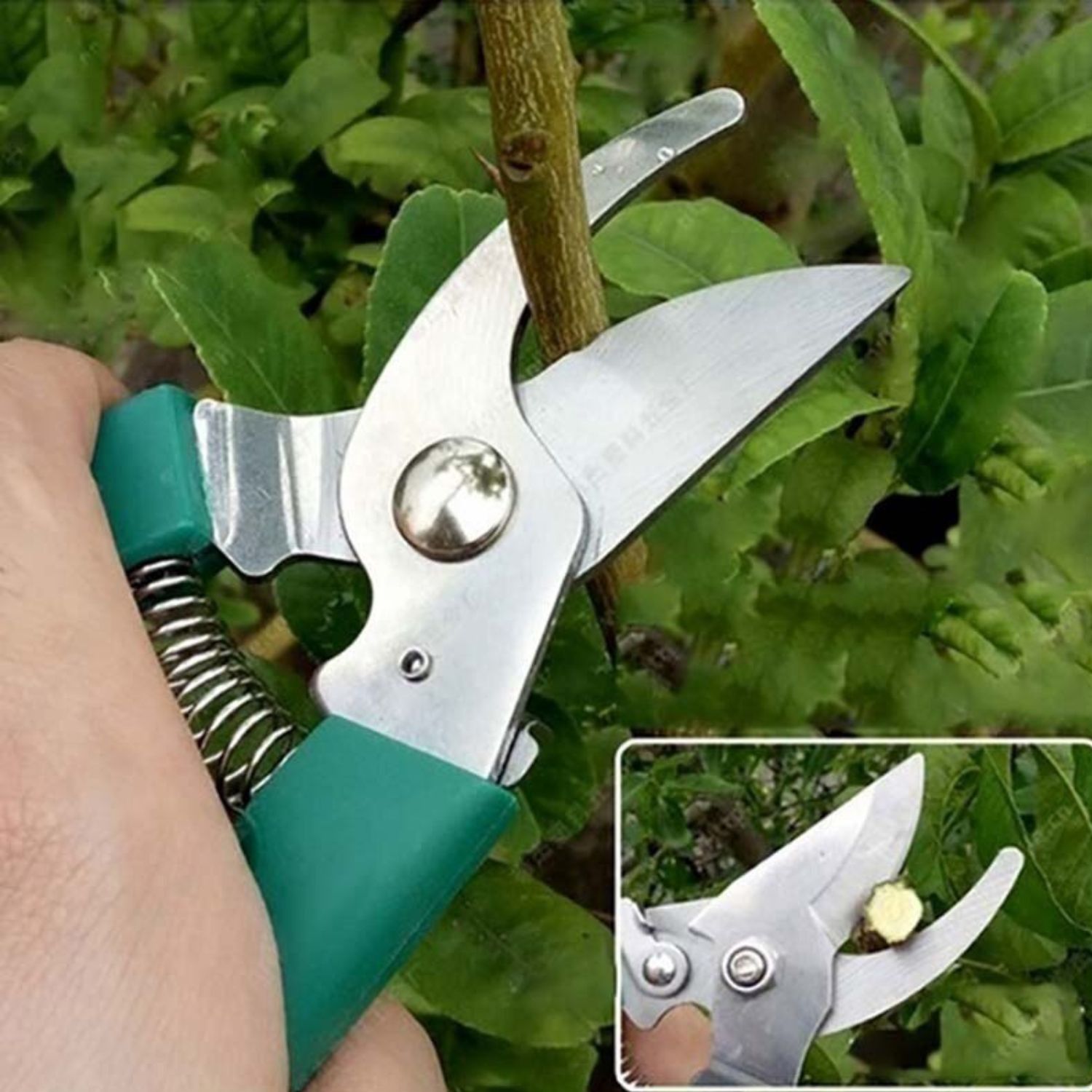 KIT IMPORTCLICK HOG.454 HERRAMIENTAS JARDINERÍA ACERO RASTRILLO TIJERA PODAR - 8