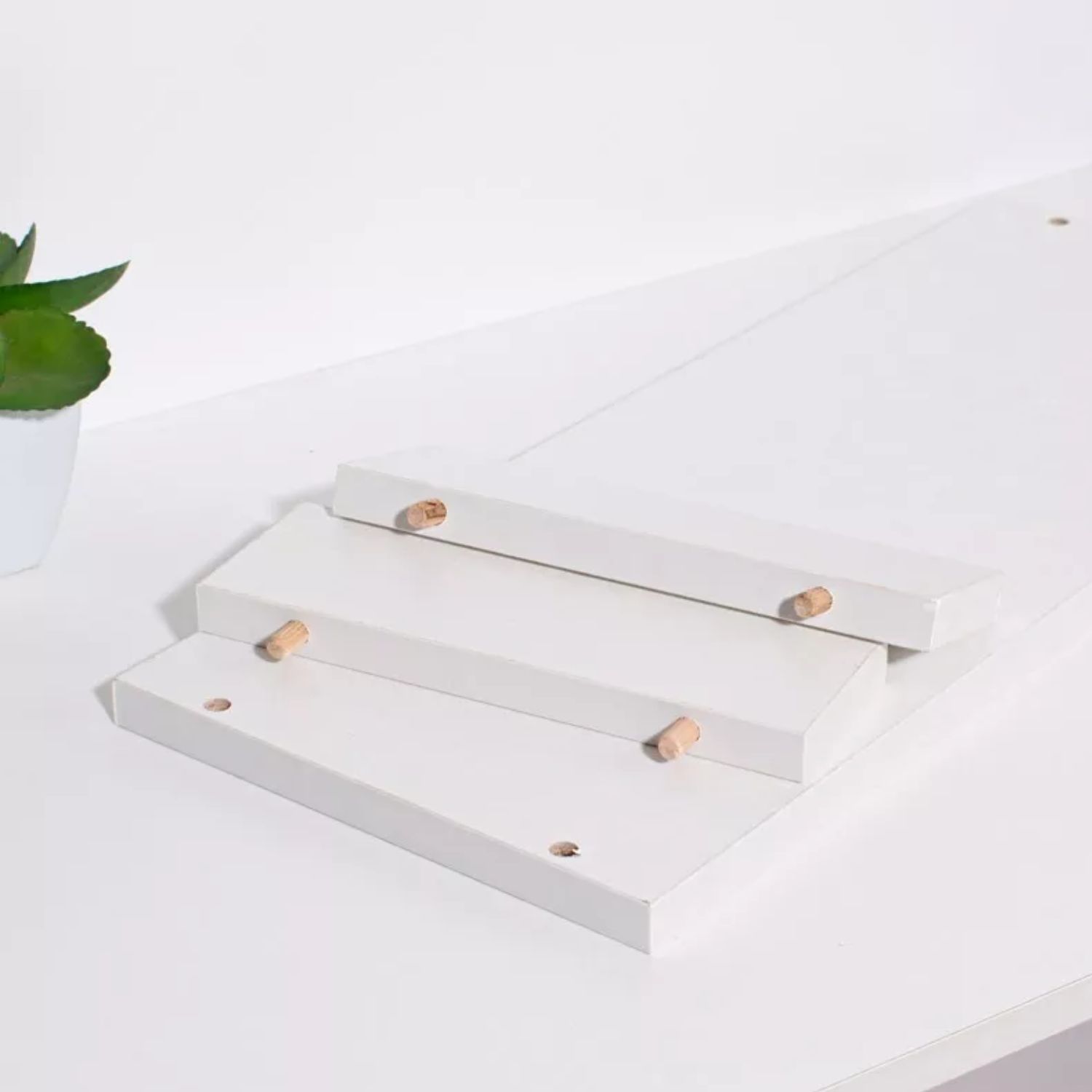 ORGANIZADOR IMPORTCLICK ESCRITORIO ALZADOR MONITOR MADERA BLANCO 49.8X8X20 CM - 2