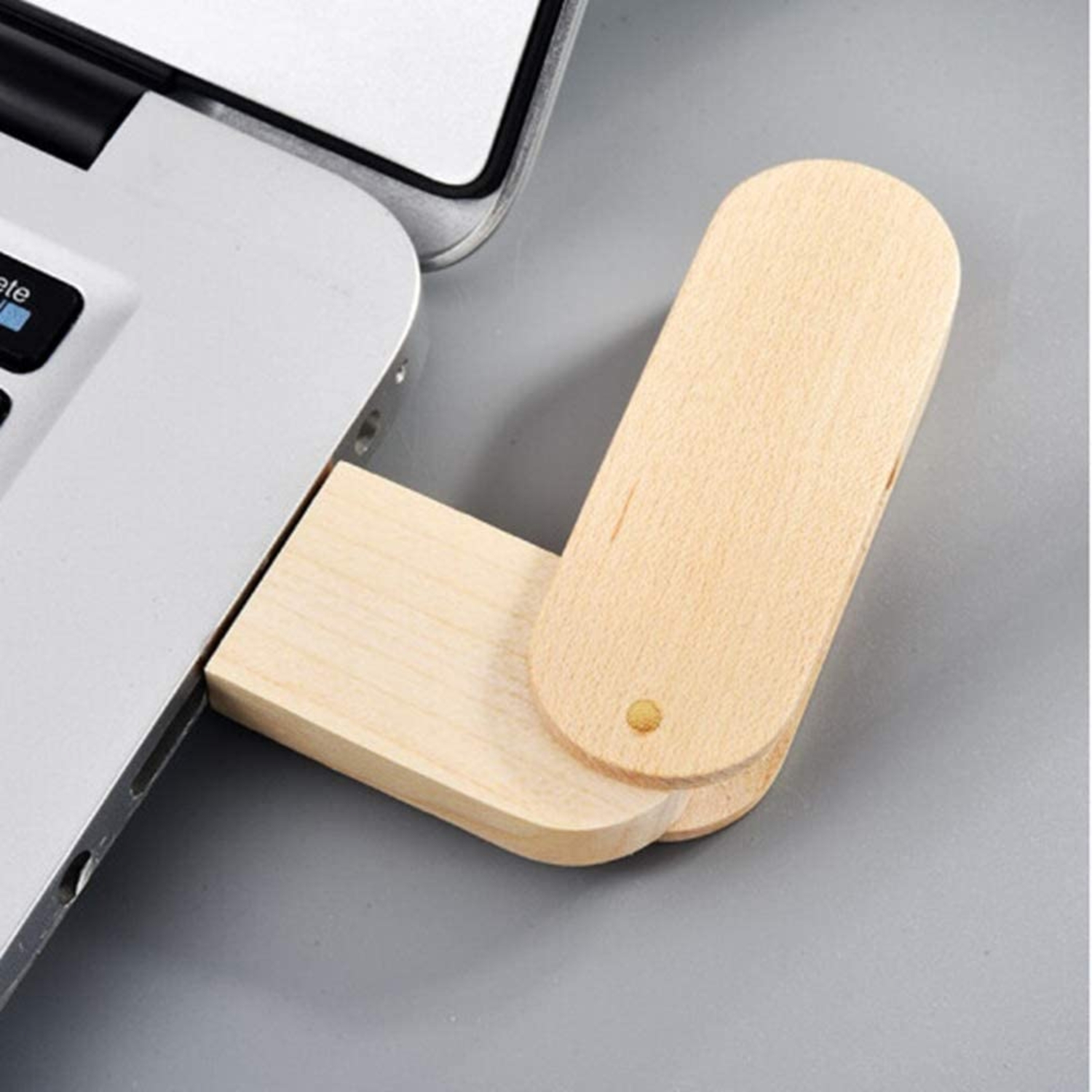 PENDRIVE IMPORTCLICK GIRATORIO BAMBÚ 16 GB - 5