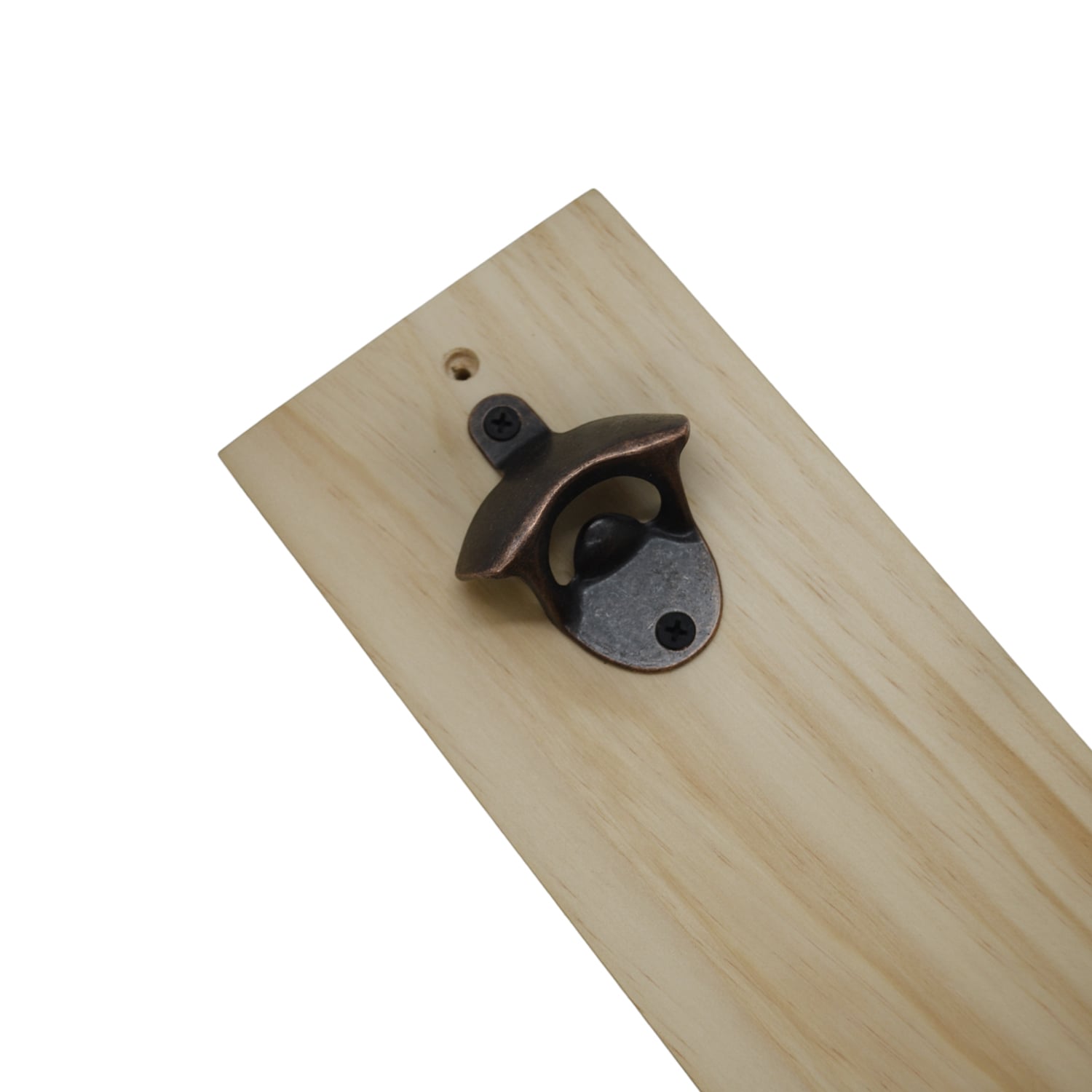 DESTAPADOR ABRIDOR CERVEZA PARED MADERA NATURAL - 4