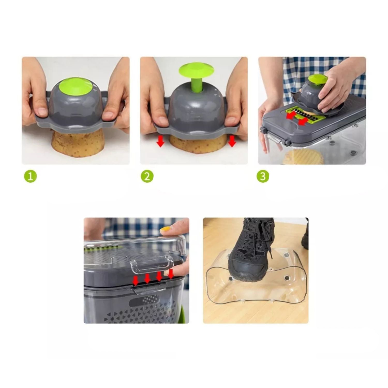 PICADOR IMPORTCLICK CORTADOR RAYADOR VERDURAS FRUTAS 22 EN 1 - 3