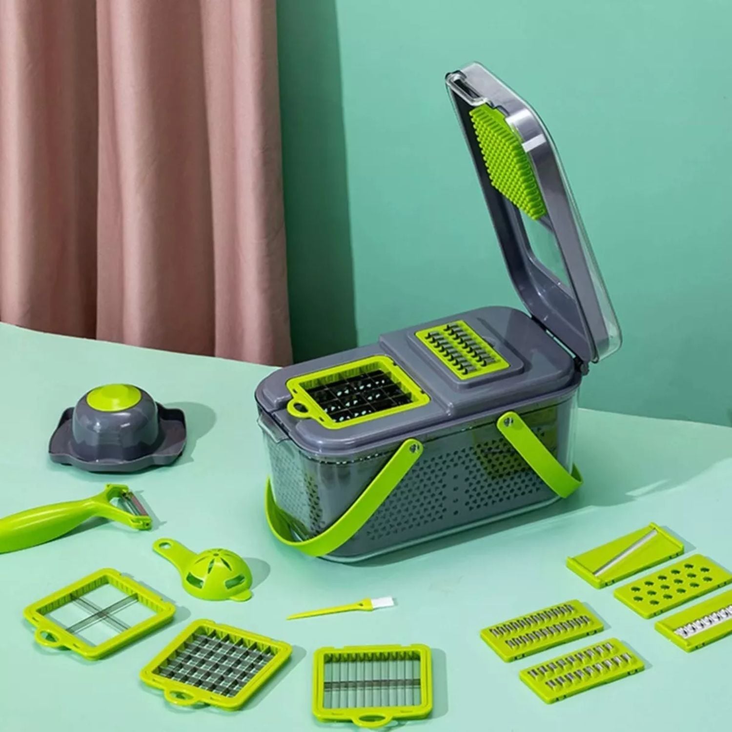 PICADOR IMPORTCLICK CORTADOR RAYADOR VERDURAS FRUTAS 22 EN 1 - 4