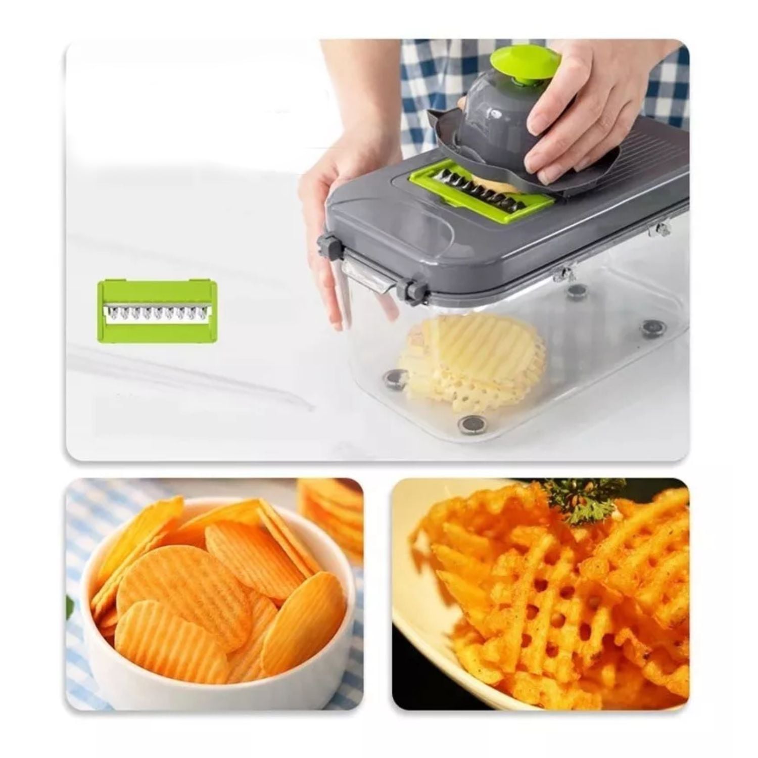 PICADOR IMPORTCLICK CORTADOR RAYADOR VERDURAS FRUTAS 22 EN 1 - 5