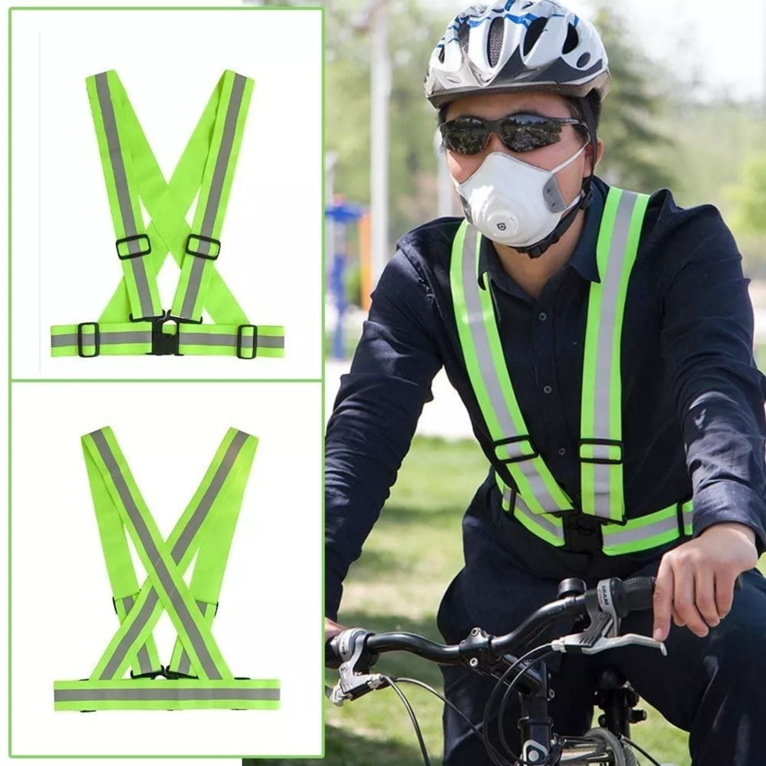 ARNÉS ELÁSTICO IMPORTCLICK DEP.101 ARO 12 REFLECTANTE AJUSTABLE RUNNING BICICLETA - 2
