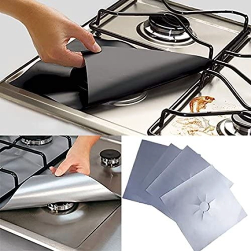 PACK 24 LAMINAS ALUMINIO PROTECTOR COCINA A GAS - 4