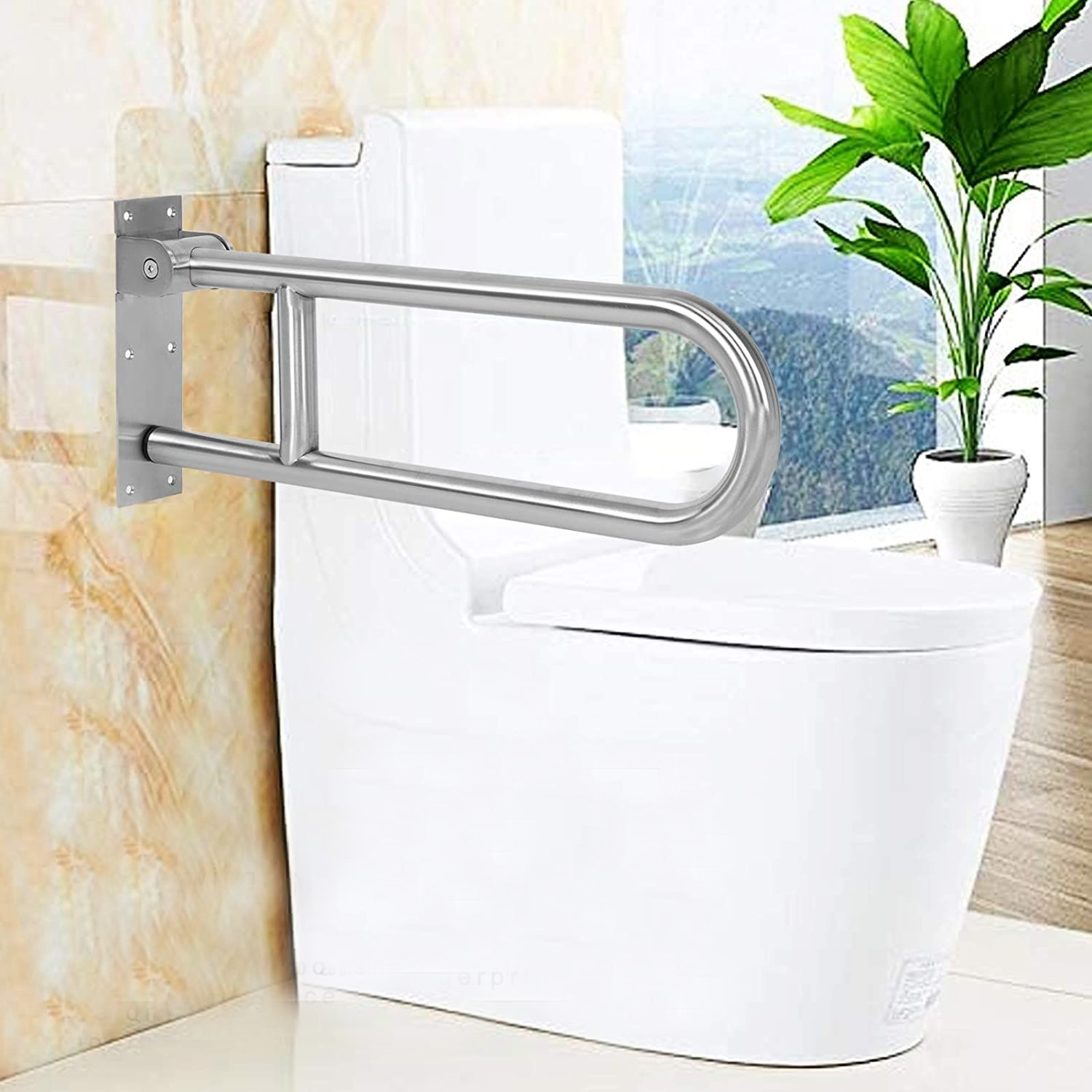 BARRA IMPORTCLICK HOG.449 SEGURIDAD DISCAPACITADOS ABATIBLE ACERO INOXIDABLE 60 CM - 6