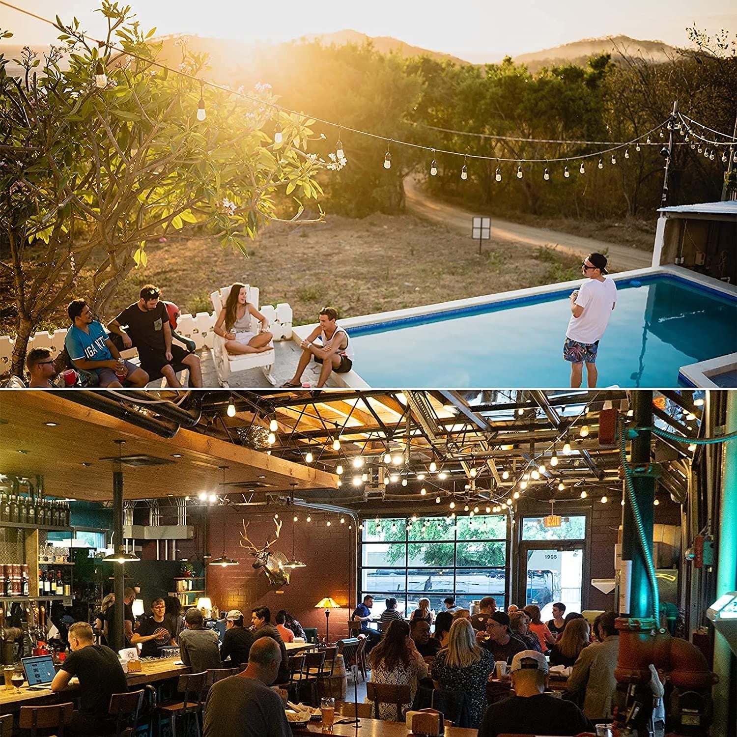 GUIRNALDA PORTA AMPOLLETAS IMPORTCLICK HOG.439 E27 EXTERIOR EVENTOS 5 MTS - 4