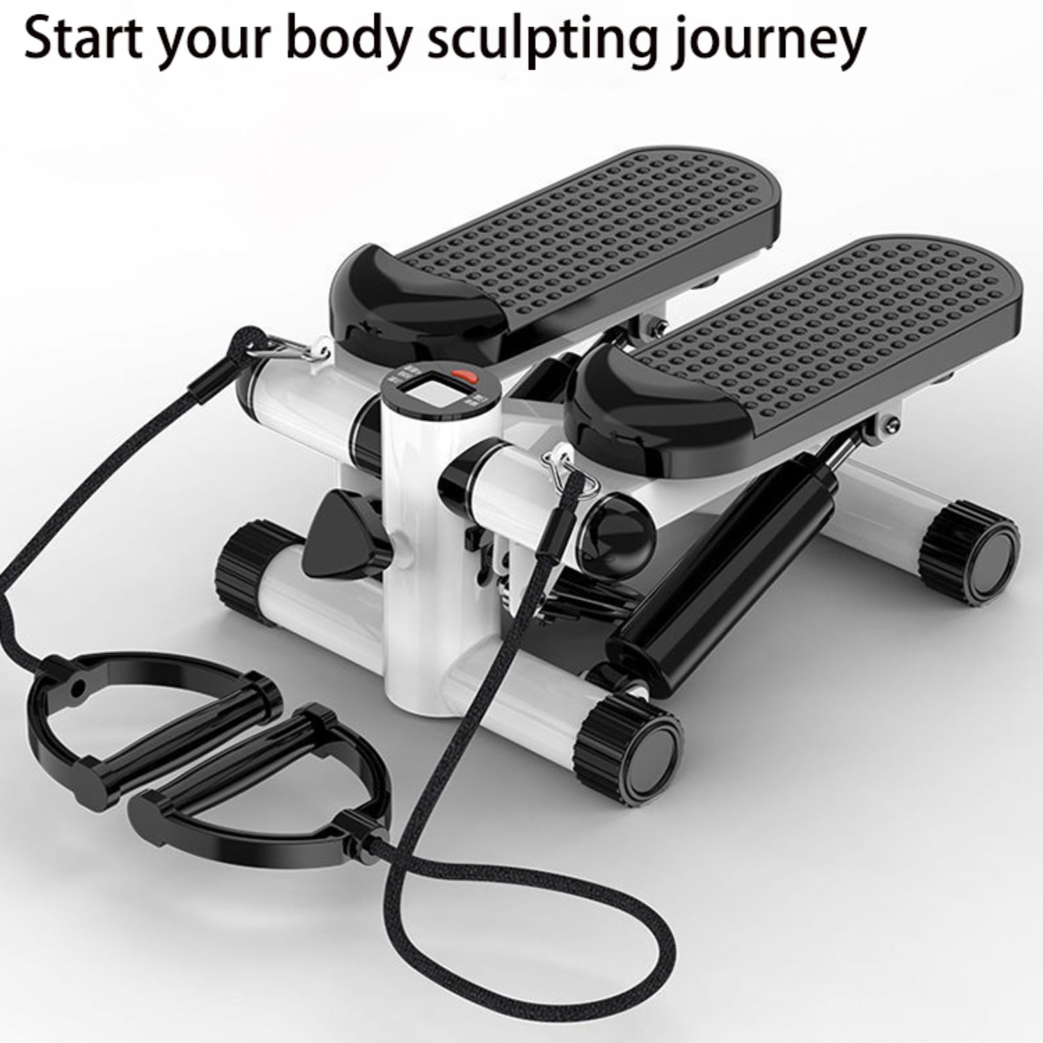 MAQUINA GIMNASIA IMPORTCLICK DEP.100 FITNESS MINI STEPPER BANDA RESISTENCIAS - 8