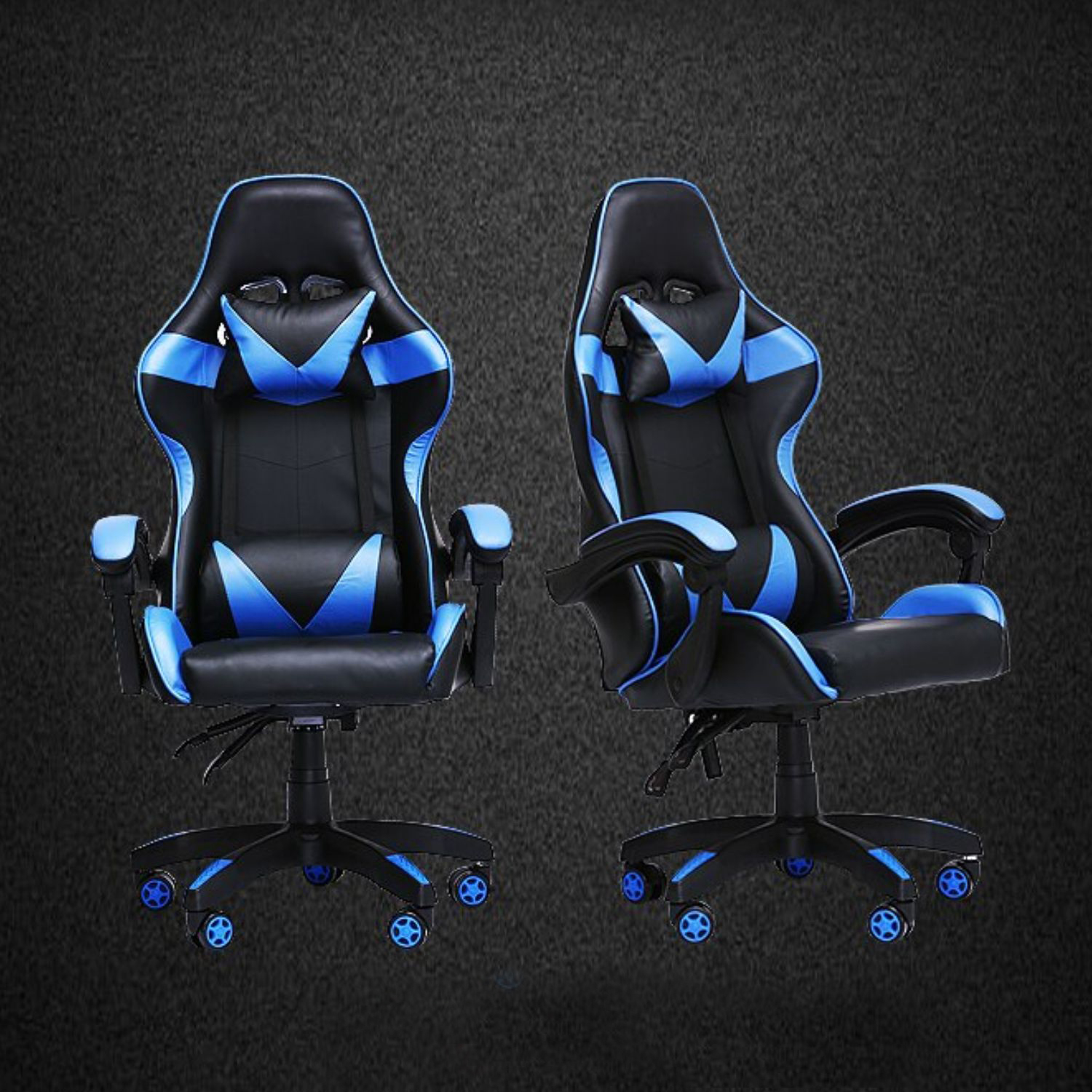 SILLA GAMER PROFESIONAL OFICINA AZUL - 5