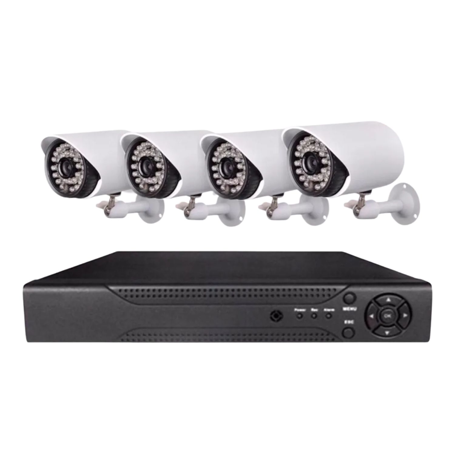 KIT IMPORTCLICK TEC.168 CCTV 4 CÁMARAS DE SEGURIDAD MAS DVR 1080P FULL HD - 1