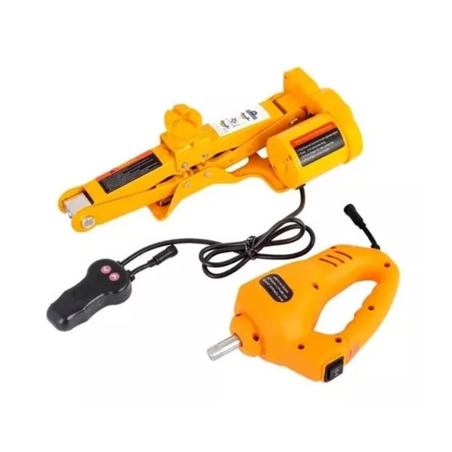 GATA ELÉCTRICA IMPORTCLICK + LLAVE IMPACTO VEHÍCULOS 12 V 3T - 2