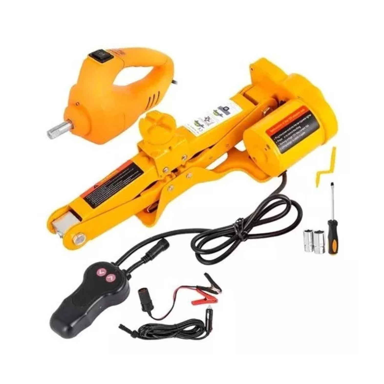 GATA ELÉCTRICA IMPORTCLICK + LLAVE IMPACTO VEHÍCULOS 12 V 3T - 3