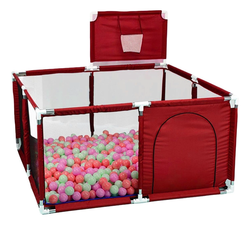CORRAL IMPORTCLICK INF.74 BEBÉS PISCINA JUEGO INTERACTIVO ROJO - 4