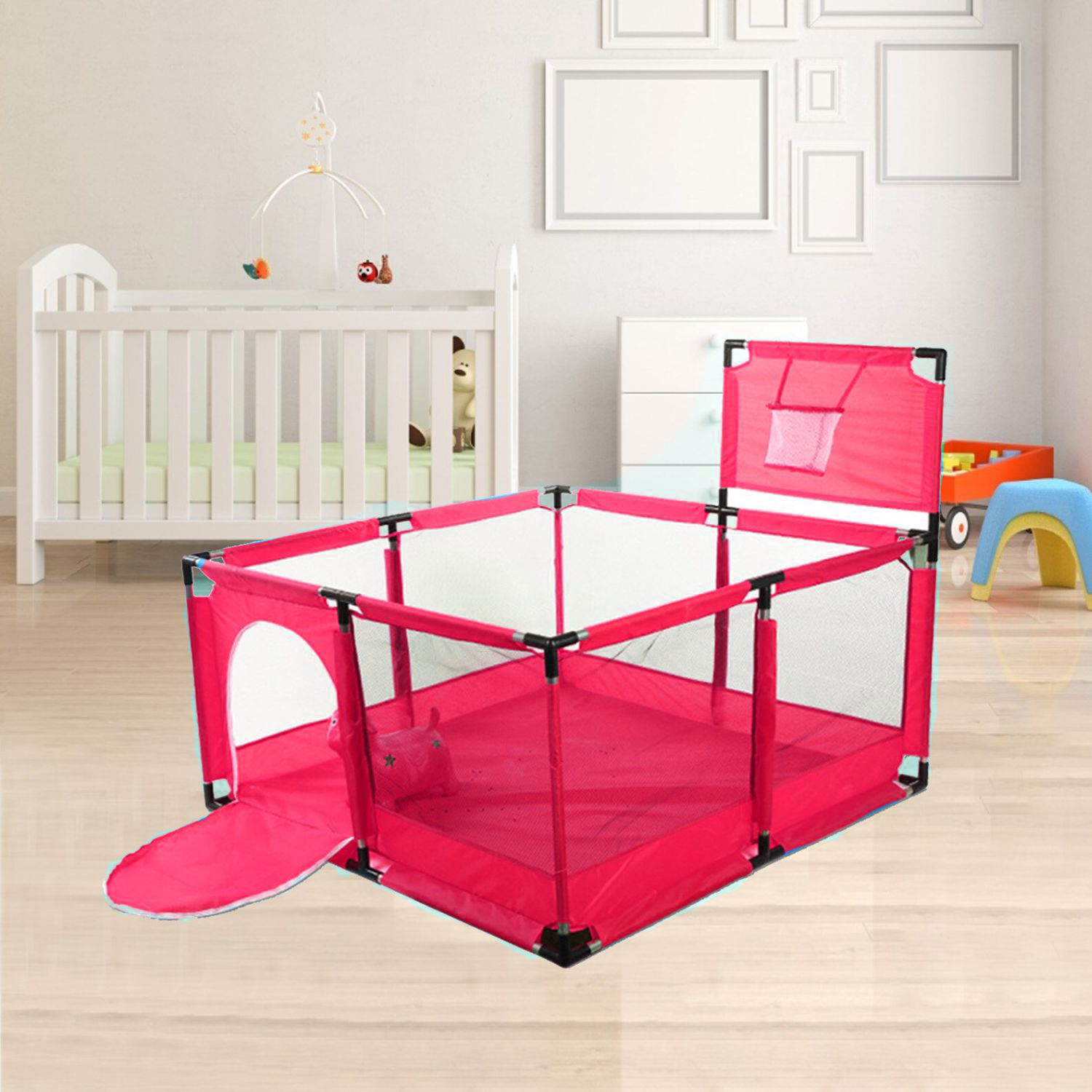 CORRAL IMPORTCLICK INF.74 BEBÉS PISCINA JUEGO INTERACTIVO ROJO - 7